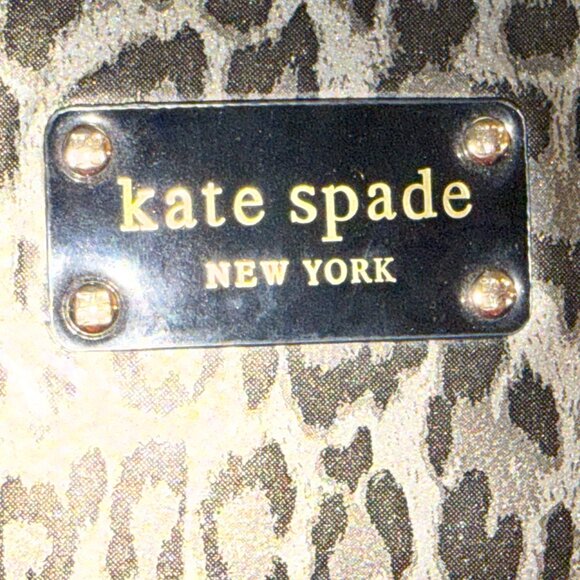 Kate Spade tote coated leopard design with leather strap new condition - Picture 7 of 7